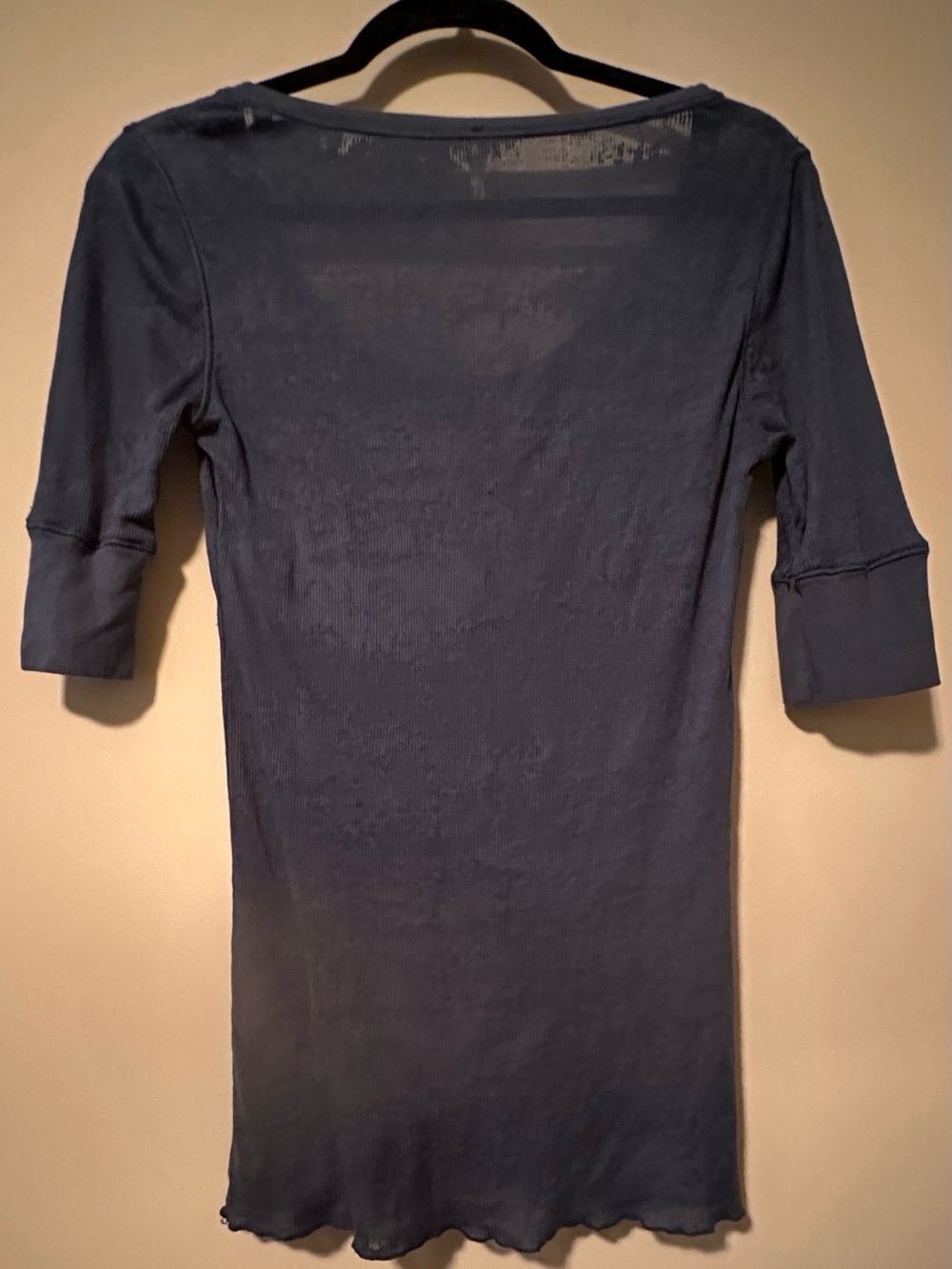 Free People Navy Blue Scoop Neck Top - Picture 2 of 6